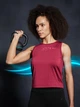 Спортивна майка із функціональної тканини для жінки Crivit LYCRA® 448949 S бордовий - зображення 2