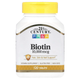 Биотин 21st Century "Biotin" витамин B7, 10000 мкг (120 таблеток) - изображение 1