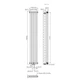 Вертикальний трубчастий радіатор Warmwell Column 2 1800×290 білий (CL218029W) - зображення 4