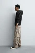 Штани Zara Worker Pants бежевий 5862/305/027 30 - зображення 4