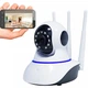 Відеоняня, Внутрішня Wi-Fi камера спостереження з поворотом 355°, HD 1080p, нічне бачення, датчик руху, двосторонній аудіозв'язок, сирена, слот microSD до 64 ГБ - зображення 5