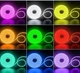 RGB LED неон 5м гнучка світлодіодна стрічка в силіконі з пультом димером 220В водонепроникна IP65 підсвітка кімнати стелі фасаду декоративний неон LED стрічка для дому - зображення 2