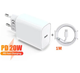 Зарядний блок живлення з кабелем Apple 20W Type-C/Lightning для швидкї зарядки та передачі даних iPhone iPad 2.4A/20W, 1м - зображення 1