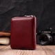 Портмоне для жінок на блискавці з натуральної шкіри ST Leather 19487 Бордовий - зображення 7
