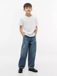 Футболка для подростка с круглым вырезом, Tommy Hilfiger, унисекс, белый цвет, р. XL (164 см) - изображение 3
