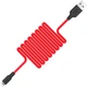 Дата кабель USB 2.0 AM to Lightning 1.0m 2A silicone X21 black+red HOCO - зображення 2
