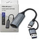 Karta do przechwytywania wideo Qoltec Video Capture Card | Adapter USB-C USB-A | HDMI | 4K 30Hz | Aluminium (5901878537894) - obraz 3