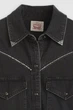 Жіноча джинсова сорочка Levi's 40(XS) Чорний джинс (141056) - зображення 5