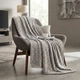 Плед мягкий на диван и кровать Soft Square LUX 200х230см (Евро), теплый фактурный плед-покрывало Серый - изображение 2