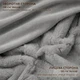 Плед ДВУСТОРОННИЙ на диван и кровать Luxury Blanket 200х230см (Евро двуспальный), теплый фактурный плед-покрывало Серый - изображение 3