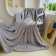Плед ДВУСТОРОННИЙ на диван и кровать Luxury Blanket 200х230см (Евро двуспальный), теплый фактурный плед-покрывало Серый - изображение 4