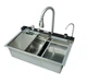 Мийка багатофункціональна Mixxus MH7546-SET-06 Decor SS Color з вбудованим змішувачем з нерж. сталі (00149393) - изображение 1