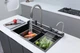 Мийка багатофункціональна Zerix ZH7546-SET-05 Decor Graphite з вбудованим змішувачем з нерж.сталі (Z (00149390) - изображение 2
