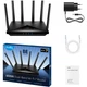 Маршрутизатор Cudy WR6500 BE6500 WiFi 7 Router 2.4 ГГц 5 ГГц Gigabit 4xLAN 6 антен MU-MIMO OFDMA WPA3 бездротовий гігабітний роутер - зображення 3