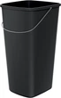 Відро для сміття Prosperplast Compacta Q basic прямокутне з металевою ручкою 25 л Чорне (5905197462486) - зображення 1