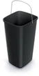Відро для сміття Prosperplast Compacta Q basic прямокутне з металевою ручкою 25 л Чорне (5905197462486) - зображення 3