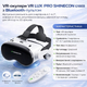 VR-окуляри LUX PRO SHINECON G18EB з Bluetooth-пультом | Віртуальна реальність для смартфонів 4.7–6.7", White - зображення 1