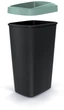 Відро для сміття Prosperplast Compacta Q прямокутне 45 л Чорний/Зелений (5905197460741) - зображення 2