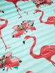 Пляжний матрац Le Comptoir de la plage Tropical 60x180 cм легкий французький стиль для відпочинку біля моря One size Синій з принтом фламінго (ZIK0000015996) - изображение 3