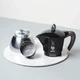 Гейзерная кофеварка Bialei 100 мл Moka Induction Black 2 чашки Store - изображение 5