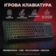 Ігрова клавіатура провідна MEETION c RGB підсвічуванням (eng/ua розкладка) - зображення 1