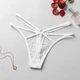 Витончені мереживні трусики стрінги Honey Fashion Accessories XS/S білий (2-268) - зображення 4