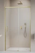 Душові двері RADAWAY Idea 8 Brushed Gold DWJ 100 см 10330520-99-01R+10350453-01-01 - зображення 1