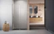 Душові двері RADAWAY Furo SL Brushed Nickel DWJ 110 см ліві скло прозоре 10307572-91-01L+10110530-01-01 - зображення 4