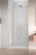 Душові двері RADAWAY Garda Brushed Gold DWJ 90 см ліві 10710090-99-01L - зображення 1