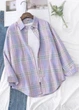 Рубашка женская Oversize в клетку G&N Сиреневая с розовым 20777 XL (50) - изображение 4