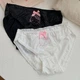Набор женских трусиков слипов Хэллоу Китти Hello Kitty, белье Хелоу Кити с розовыми стразами и бантиком (2 шт в наборе), XS/S - изображение 4