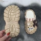 Кроксы детские для девочки Gipanis кофейные с джибитсами 30р (19,5 см) 7180-2 - изображение 5