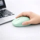 Беспроводная мышь Macaron 2.4G+Bluetooth, тихая, аккумулятор USB‑C, зеленая мятная - изображение 2