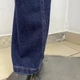 Джинси чоловічі класичні прямі зі стрейчем великі розміри 42 темно-синій - зображення 8