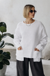 Женская блуза льняная оверсайз с накладными карманами KAPTSOVA MKKS9025-3 - Oversize 42/52, Білий - изображение 1