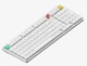 Бездротова механічна клавіатура NuPhy Air100 V3 / Red nano (linear, 45g) / Color - Nova White / Hot-Swappable, RGB, ANSI US - зображення 1
