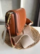 Жіноча сумка-кросбоді Zara Shoulder Bag Коричнева Широкий ремінь - изображение 8