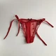 Жіночі прозорі трусики на зав'язках сексуальна білизна Honey Fashion Accessories XXS/XS червоний (2-81) - изображение 6