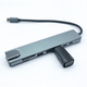 Адаптер-Хаб 8 в 1 (HDMI, RJ45, PD, USB-C, SD/TF), універсальний перехідник Type-C, концентратор, док-станція, розгалужувач для Apple MacBook та Windows - зображення 12