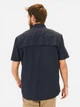 Рубашка летняя мужская Camel Active Shortsleeve Shirt 409268-5S68-48 L Темно-синяя (4064478959945) - изображение 2