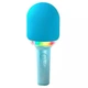 Детский караоке микрофон PlaySound BT5.0 RGB-подсветка 8 часов работы голубой - изображение 1