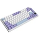 Ігрова клавіатура бездротова AJAZZ AK820 Pro Flying Fish Switch (AK820PRO-FF-PWB) з екраном, Фіолето - изображение 3
