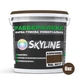Краска резиновая суперэластичная сверхстойкая «РабберФлекс» SkyLine Коричневый RAL 8017 6 кг - изображение 2