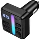 Автомобильное зарядное устройство FM модулятор HOCO E89 Libre 45W (1USB-A/1C) (Black) (250773) - изображение 4