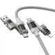 Дата кабель HOCO U151 Goldsmith 4in1 Type-C to USB/Type-C to Lightning 240W (1.2m) (Gray) (249923) - зображення 2