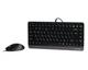 Комплект (клавиатура, мышь) A4Tech Fstyler F1110 Grey USB - изображение 6
