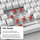 Дротова механічна клавіатура Ajazz AK820 Red Switch White (AK820-R-W) - изображение 11
