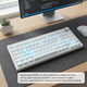 Дротова механічна клавіатура Ajazz AK820 Red Switch White (AK820-R-W) - изображение 15