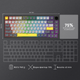 Клавиатура проводная Ajazz AK820 Sea Salt Switch RGB USB-C Black (AK820-SS-BGY) - изображение 17