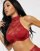 Мереживний бюстгальтер Hunkemöller 70С червоний - изображение 1